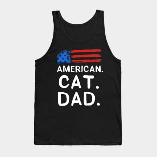 American Cat Dad Tank Top